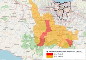 Waspada hujan lebat dan petir malam ini, simak daerah yang terdampak.