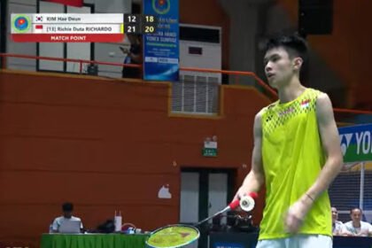 Richie Duta Ricardo melaju ke final Vietnam International Challenge 2026 usai menang dramatis di semifinal.