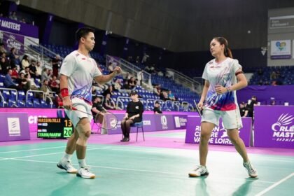 Amri/Nita tampil dominan dan melaju ke perempatfinal Orleans Masters 2026, sementara Dejan/Bernadine tersingkir dramatis.