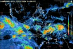 Prakiraan cuaca nasional 27 Maret 2026 menunjukkan dominasi hujan ringan hingga petir di berbagai ibu kota provinsi Indonesia.