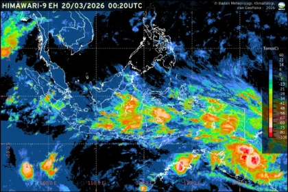 BMKG merilis prakiraan cuaca terbaru untuk seluruh ibu kota provinsi di Indonesia pada 20 Maret 2026.