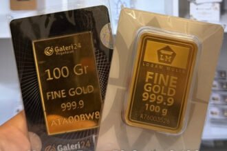 Harga emas terbaru hari ini 20 Maret 2026 di Pegadaian menunjukkan penurunan pada produk UBS dan Galeri24, lengkap dengan rincian harga per gram hingga 1 kilogram.