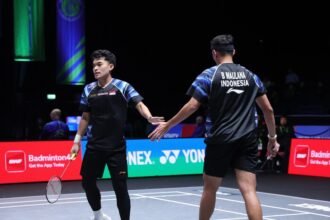 Leo/Bagas tersingkir di babak pertama All England 2026 usai takluk dua gim langsung dari Lee/Yang.