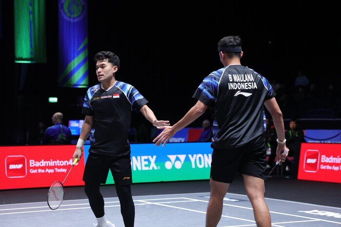 Leo/Bagas tersingkir di babak pertama All England 2026 usai takluk dua gim langsung dari Lee/Yang.