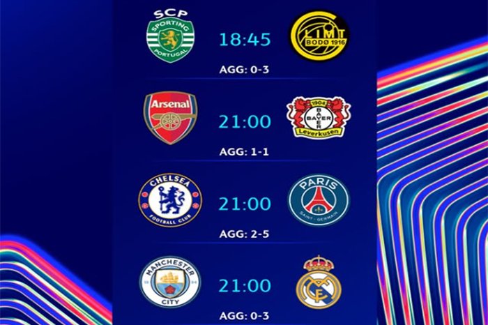 Jadwal Liga Champions 18-19 Maret 2026 menghadirkan laga krusial penentu tiket perempat final.