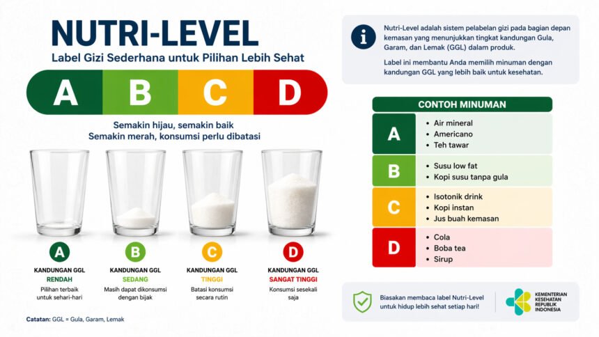 Indonesia Mulai Terapkan Label Nutri-Level pada Minuman
