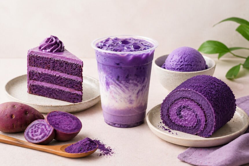Dessert ubi ungu mencuri perhatian dunia dengan warna unik dan rasa creamy yang memikat.