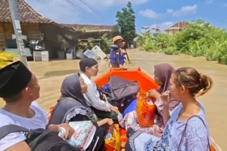 Tanggul Tuntang Demak Jebol : Ribuan Warga Mengungsi, 194 Hektare Sawah Terendam