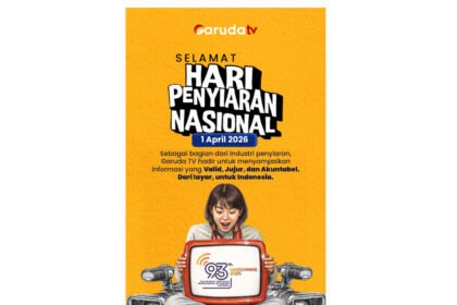 Hari Penyiaran Nasional ke-93, Garuda TV Tegaskan Komitmen Penyiaran Berbasis Regulasi untuk Ketahanan Nasional