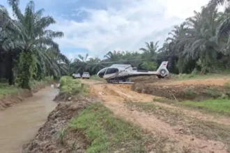 Helikopter PK-CFX Jatuh di Sekadau, Delapan Orang Tewas di Lokasi