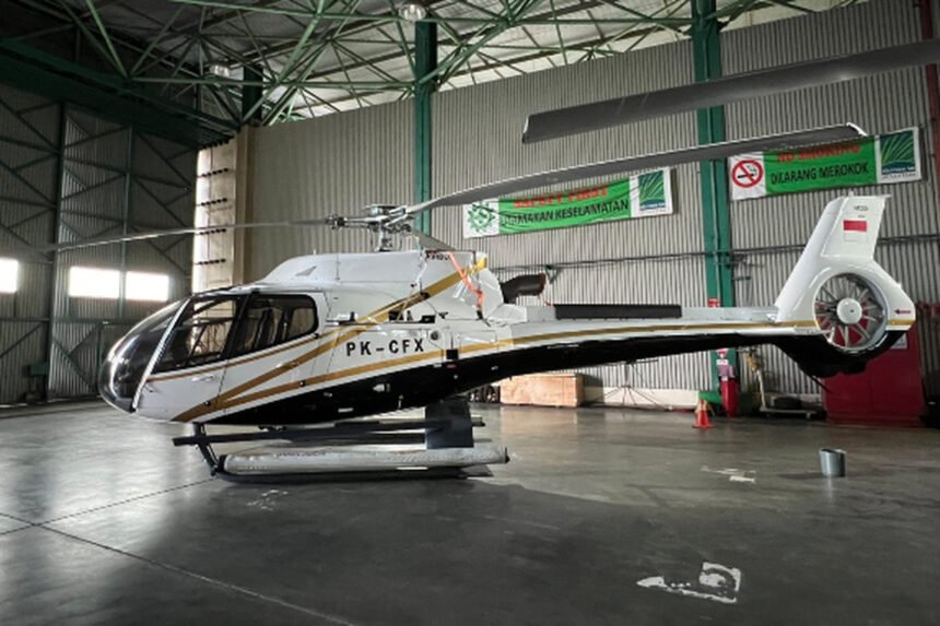 Helikopter Berpenumpang 8 Orang Hilang di Belantara Nanga Taman Kalimantan Barat