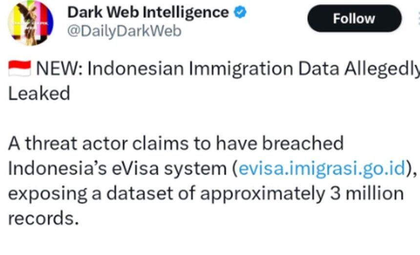 Imigrasi Bantah Isu Kebocoran 3 Juta Data e-Visa, Tegaskan Informasi Hoaks