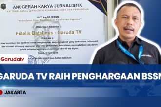 Dedikasi Edukasi Siber, Garuda TV Raih Penghargaan Bergengsi dari BSSN
