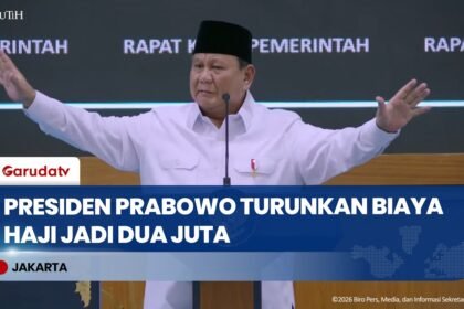 Presiden Prabowo Beri Hadiah Penurunan Biaya Haji 2026