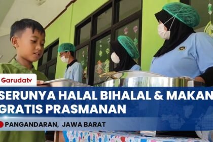 Hari Pertama Sekolah, Siswa SDN 4 Padaherang Nikmati Makan Bergizi Gratis Ala Prasmanan