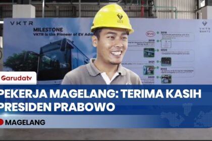Harapan Pekerja Asli Magelang Saat Presiden Prabowo Resmikan Pabrik Kendaraan Listrik