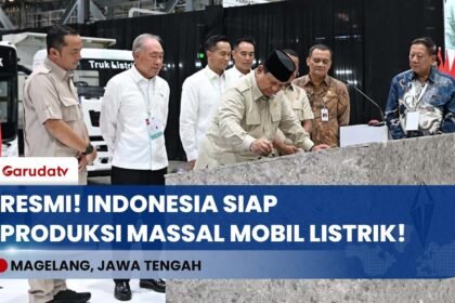 GEBRAKAN PRESIDEN! Resmikan Pabrik Kendaraan Listrik Terbesar, Targetkan Indonesia Mandiri BBM!