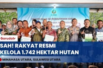 HUTAN UNTUK RAKYAT! Menhut Raja Juli Serahkan 1.700 Hektar Lahan ke Petani di Sulawesi Utara