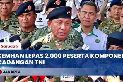 Perkuat Pertahanan Nasional, Kemhan Lepas 2.000 ASN Ikuti Latsarmil Komcad Gelombang I