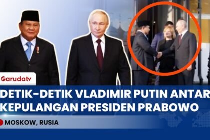 Hangat dan Penuh Kehormatan, Vladimir Putin Antar Langsung Kepulangan Presiden Prabowo