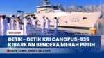 Tuntaskan Etape III, KRI Canopus-936 Kibarkan Bendera Merah Putih di Afrika Selatan