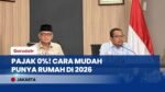 KABAR GEMBIRA! Program 3 Juta Rumah Prabowo Kasih Karpet Merah Buat Rakyat, Pajak 0%!
