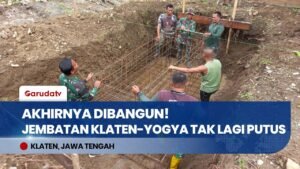 3 TAHUN TERPUTUS! Presiden Prabowo Bangun Kembali Jembatan Klaten-Yogya yang Hanyut, Warga Haru!