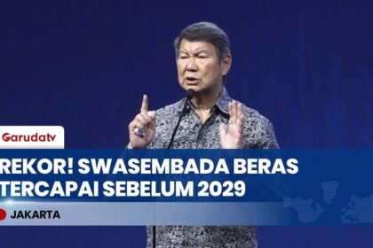 RI Berhasil Swasembada Beras Lebih Cepat, Hashim Djojohadikusumo Puji Kinerja Mentan & Wamentan!