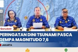 BMKG Resmi Akhiri Peringatan Dini Tsunami Pasca Gempa Magnitudo 7,6 di Bitung