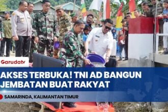 Pangdam VI Mulawarman Resmikan Jembatan Beton Garuda, Solusi Nyata Buat Warga Samarinda!
