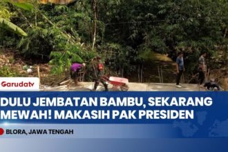 Jembatan Garuda Merah Putih di Blora Resmi Dibangun, Akses Warga Jadi Sat Set!