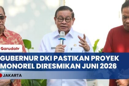 Sapa Warga Menteng, Gubernur Pramono Anung Pastikan Proyek Monorel Rampung Juni Mendatang