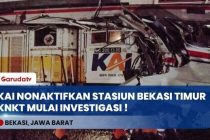 KAI Nonaktifkan Stasiun Bekasi Timur Pasca-Kecelakaan, KNKT Mulai Investigasi Penyebab