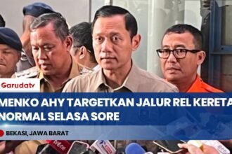 Tinjau Evakuasi di Stasiun Bekasi Timur, Menko AHY Targetkan Jalur Rel Normal Selasa Sore