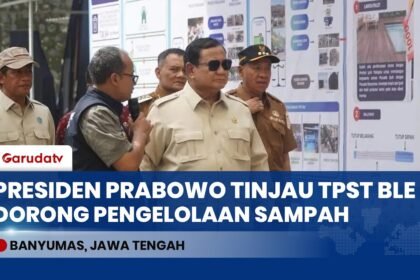 Kunjungi Banyumas, Presiden Prabowo Tinjau TPST BLE sebagai Model Nasional Pengelolaan Sampah
