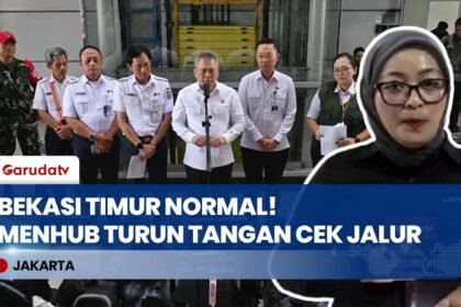 AKHIRNYA NORMAL! Menhub Cek Langsung Jalur Stasiun Bekasi Timur, Commuter Line Sudah Bisa Lewat!