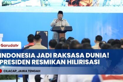Pidato Menggelegar Presiden Prabowo di Cilacap: Indonesia Harus Jadi Raksasa Dunia!