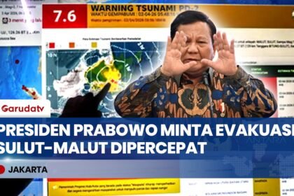 Presiden Prabowo Minta Penyelamatan Warga Jadi Prioritas Utama Pasca Gempa 7,6 M