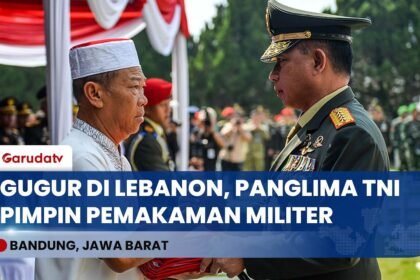 Panglima TNI Pimpin Isak Tangis di TMP Cikutra: Penghormatan Terakhir untuk Pahlawan Lebanon