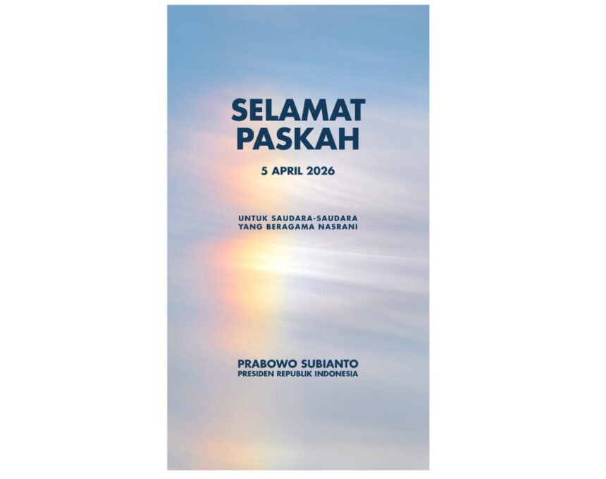 Presiden Prabowo Sampaikan Selamat Paskah, Berharap Membawa Kedamaian Untuk Semua