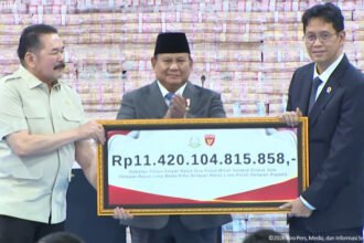 Presiden Prabowo Saksikan Kejagung Setor Rp11,4 Triliun Hasil Rampasan Koruptor ke Kas Negara