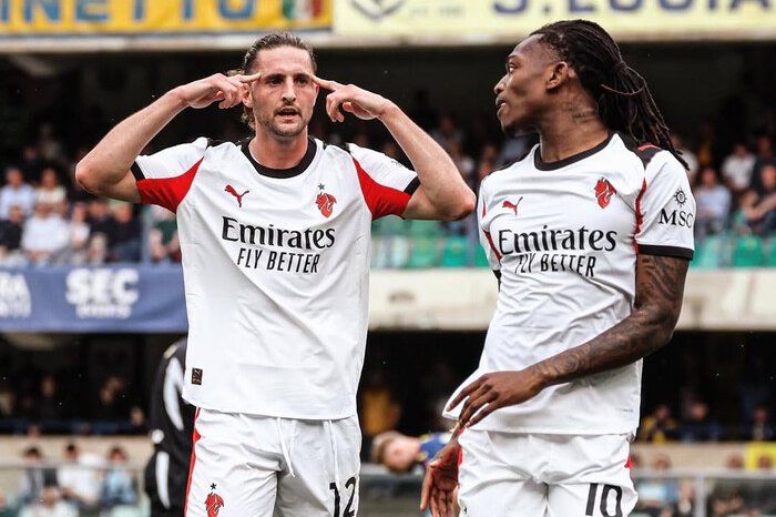 Gol Adrien Rabiot menjadi penentu kemenangan tipis AC Milan atas Hellas Verona dalam laga krusial Serie A.