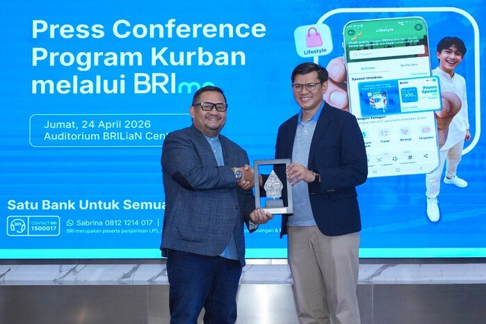 Layanan qurban digital BRImo hasil kolaborasi BRI dan Rumah Zakat hadirkan kemudahan ibadah Iduladha 2026 langsung dari genggaman.