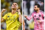 Cristiano Ronaldo capai 100 laga di Liga Arab Saudi, Lionel Messi masih memburu rekor serupa di MLS.