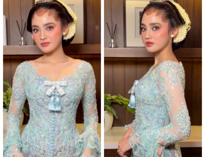 Pesona Syifa Hadju di Dulang Pungkasan: Kebaya Biru 7 Payet Sarat Makna Jelang Pernikahan 2 Pesona Syifa Hadju di Dulang Pungkasan: Kebaya Biru 7 Payet Sarat Makna Jelang Pernikahan