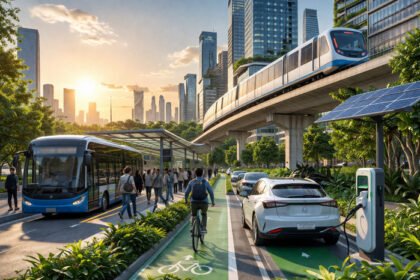 Pemerintah percepat perbaikan transportasi publik dan dorong penggunaan kendaraan listrik untuk hadapi ancaman krisis energi global.