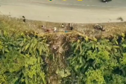 Tim SAR gabungan berjibaku mencari pasutri hilang setelah mobil terjun ke jurang 20 meter di Pakpak Bharat.