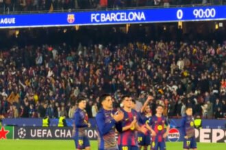 Atletico Madrid curi kemenangan krusial 2-0 atas Barcelona di Camp Nou usai kartu merah Cubarsí jadi titik balik laga.