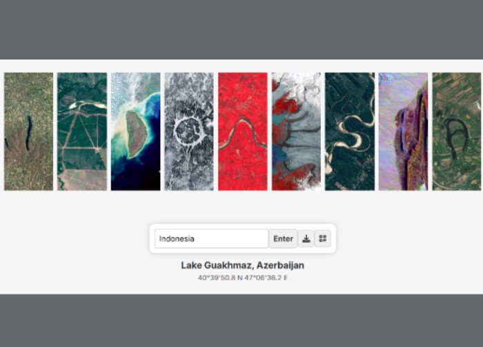 Fitur NASA 'Your Name in Landsat' mengubah nama pengguna menjadi rangkaian citra satelit Bumi dari luar angkasa.