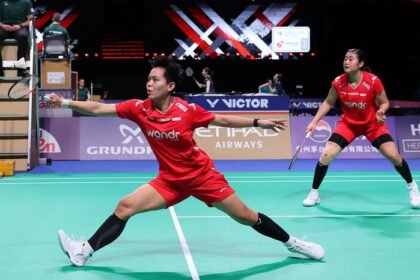 Indonesia vs Taiwan di Piala Uber 2026 berlangsung sengit, Tiwi/Fadia kalah dramatis dan skor menjadi 1-1.
